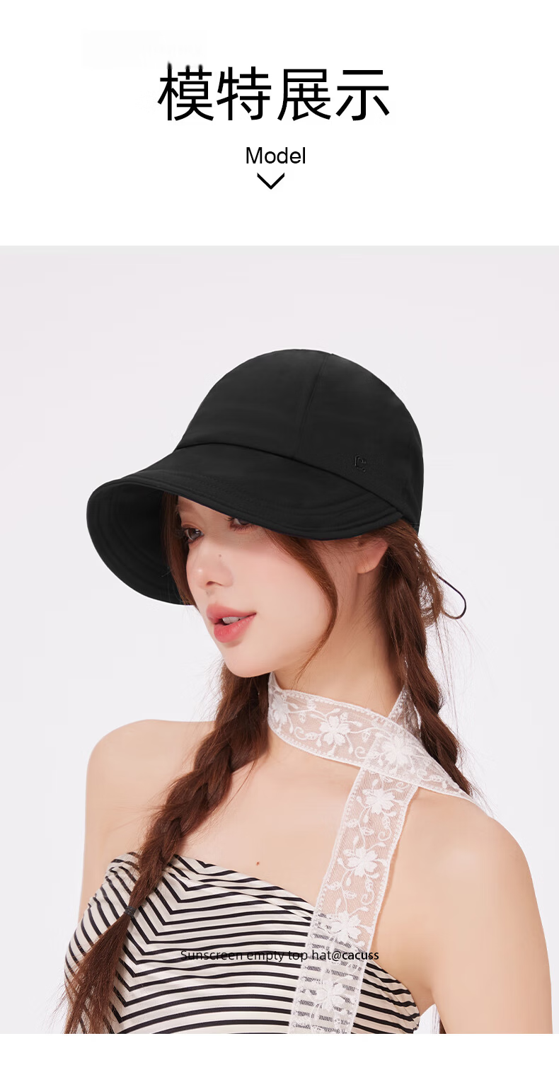 CACUSS Women's Sun Hat, Breathable Wide Brim Ice Silk UV Protection Outdoor Cycling Visor Cap 10