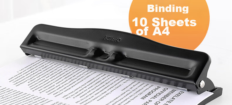 KW-Trio Adjustable Three-Hole Puncher, Multi-Hole Office Puncher, Hole Distance Adjustable, Can Punch up to 30 Pages 2