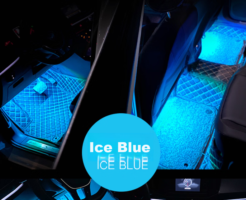 40,000 Kilometers Car Ambient Light LED No Modification USB Footwell Decorative Music Rhythm Light SWY6526 11