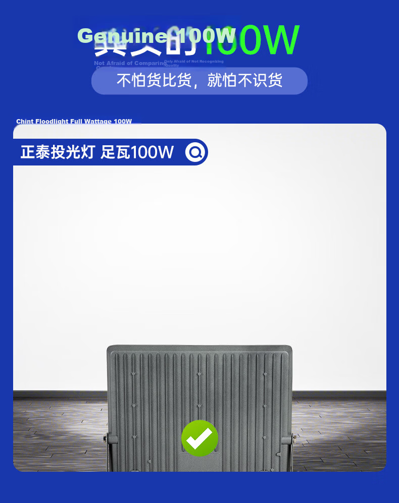 CHNT LED Floodlight, Outdoor Factory Exterior Lighting, Garden Light, Searchlight, IP65 Waterproof, High Brightness, 10W 2