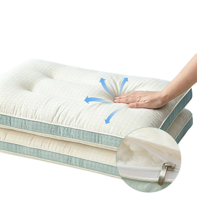 CROWN Pillow, Neck Support Cushion, Deep Sleep Specialized Pillow Core, Hotel Adult Women Men Nap Sleeping Hug Pillow, One Pair