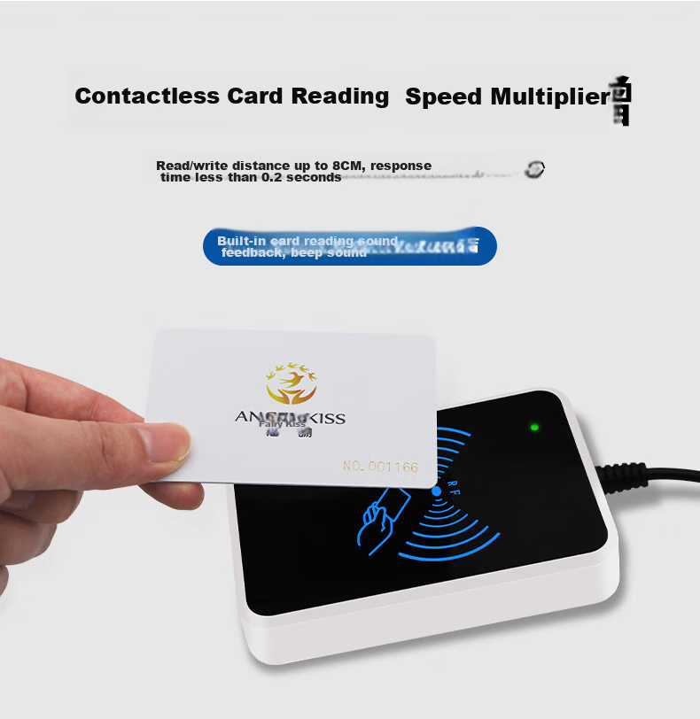 Zhijing IC Card Reader, ID Card Reader, Card Swiping Device, USB Card Reader, Access Control Card Issuance Device, Membership Card Access Control Device, Card Reader 3