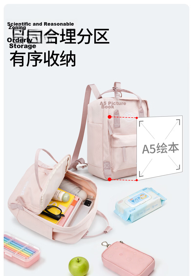 Dickies Backpack for Women, Mini Cute Backpack for Children, School Bag for Middle And High School Students, Casual Travel Bag, Gift-Giving Optio 4