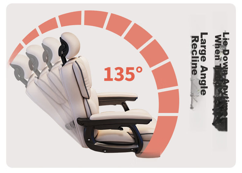 Chibailun Computer Chair, Gaming Chair, Home Ergonomic Chair, Study Chair, Comfortable Office Chair for Long Sitting, Dormitory Swivel Chair 9