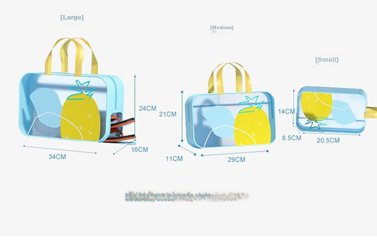 Youyou Swimming Bag, Dry And Wet Separation, Waterproof Toiletry Bag, Beach Portable Sports Shower Storage Bag, 91317, Blue, Medium Size 14