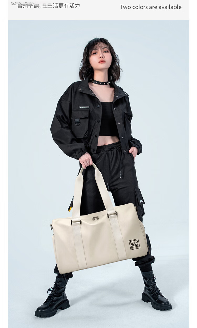 GOLF Travel Bag Unisex Handheld Sports Gym Bag Large Capacity Luggage Bag Business Trip Travel Wet and Dry Separation Crossbody Bag 7