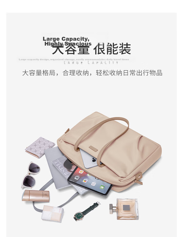 POLO Laptop Bag, Women's Briefcase, Business Commute Tote Bag, 14/15-Inch Computer Bag, Handbag, Gift for Girlfriend 7