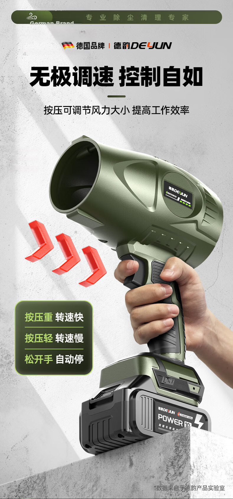 Deyun High-Power Turbo Fan High-Speed Blower Industrial Dust Removal Strong Wind Blower 10