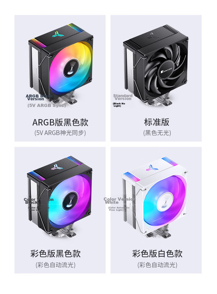 JONSBO CR-1000EVO Standard Edition CPU Air Cooler (Nickel-Plated 4 Heat Pipes/PWM Fan/LGA1700/AM5/Thermal Paste Included) 5