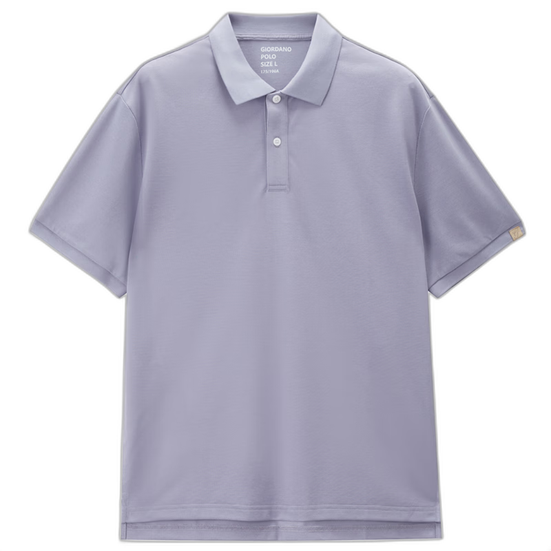 Giordano G+ 2026 Summer New Lyocell Mulberry Silk Loose Split Short Sleeve Polo Shirt Men 01016465