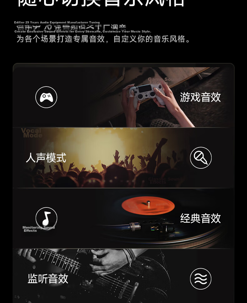 Manbuzhehuazai Halo 2.0 Abyss Monitoring Speaker, Bluetooth Computer Speaker, Desktop Speaker, HIFI-Grade Sound Quality, TV Speaker, Living Room Speaker, Poxiaobai 18