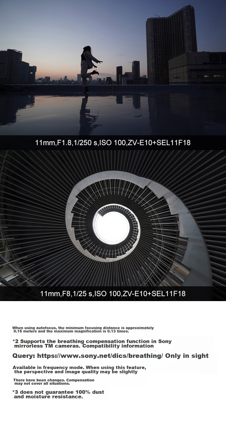 SONY E 11mm F1.8 Ultra-Wide Prime Lens, Compact And Portable, for Vlog Recording And Creative Capture, SEL11F18 15