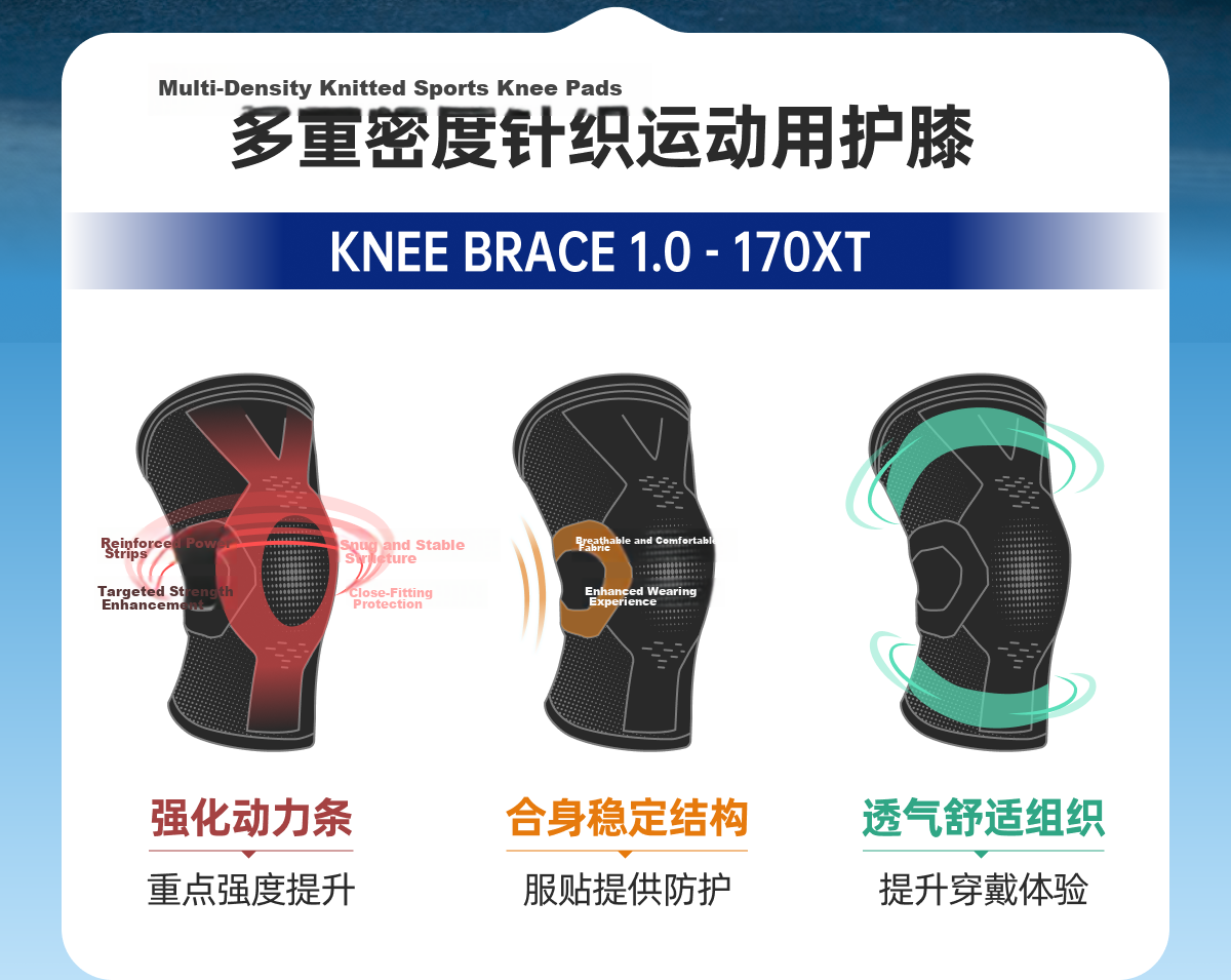 LP Sports Knee Brace with Double Spring Support for Basketball, Running, Outdoor Protection Equipment 170xt Black Precision XL 3