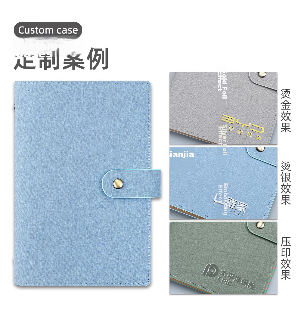 Longe Business Card Holder, Loose-Leaf Style, Card Organizer, Credit Card And Membership Card Holder, Portable Business Card Case, Large Capacity Card Collection Folder for Bank Cards, Light Blue 9