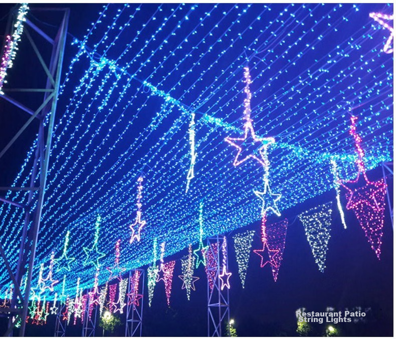 Yizhao Mei Outdoor Waterproof LED Colorful Fairy String Lights Warm Color 50m for New Year, Spring Festival, Christmas Decoration 11