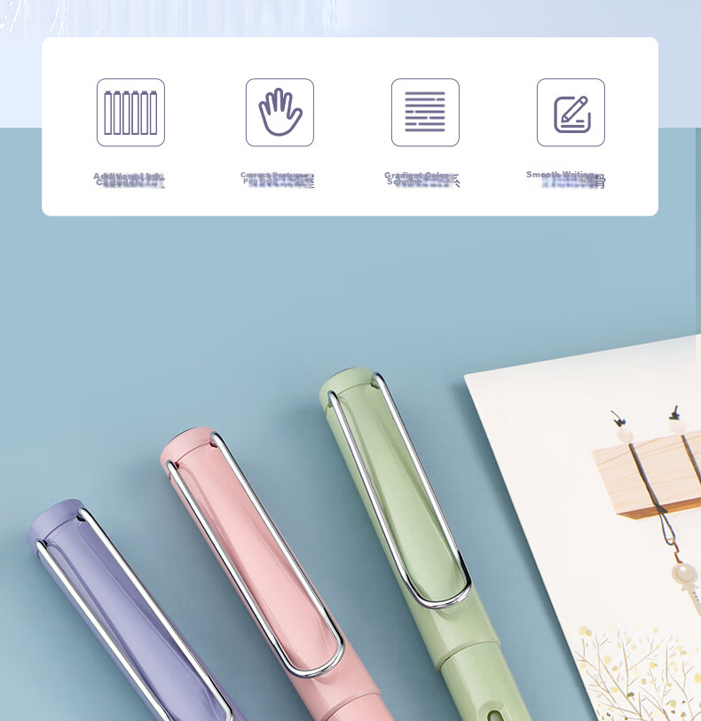 HERO Fountain Pen 1359 Nezha Series Fine Nib Thermosensitive Erasable Student Pen for Boys and Girls Beginner Handwriting Practice Grade 3 Posture Correction Ink Pen EF Nib Blue 3