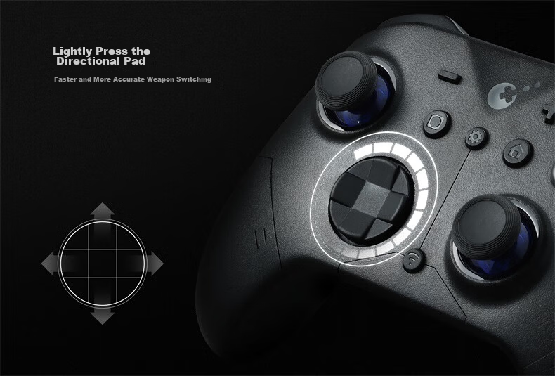 GuliKit Guli ES Pro Wireless Gaming Controller for Switch 2 with One-Key Wake-up, Compatible with Android, Apple, PC, Steam, TMR Joystick, Linear Type, Xbox Horizon 6 16