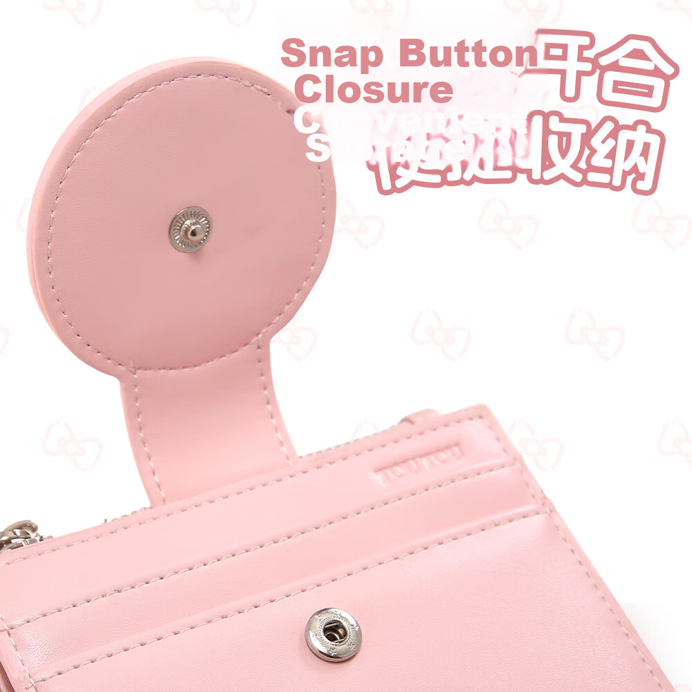 Toutou Hello Kitty Kitty Cat Card Holder Red Short Wallet Money Clip Best Friend Girl Birthday Gift 20