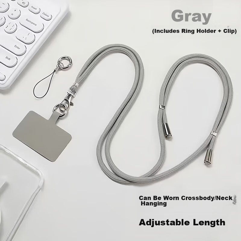 Jiangming Phone Lanyard Phone Pendant for Men And Women, Adjustable Length Phone Chain with USB Drive And Key Ring, Anti-Loss Multi-Functional Versatile Simple Style for Students, Trendy Design for Both Men And Wome 5