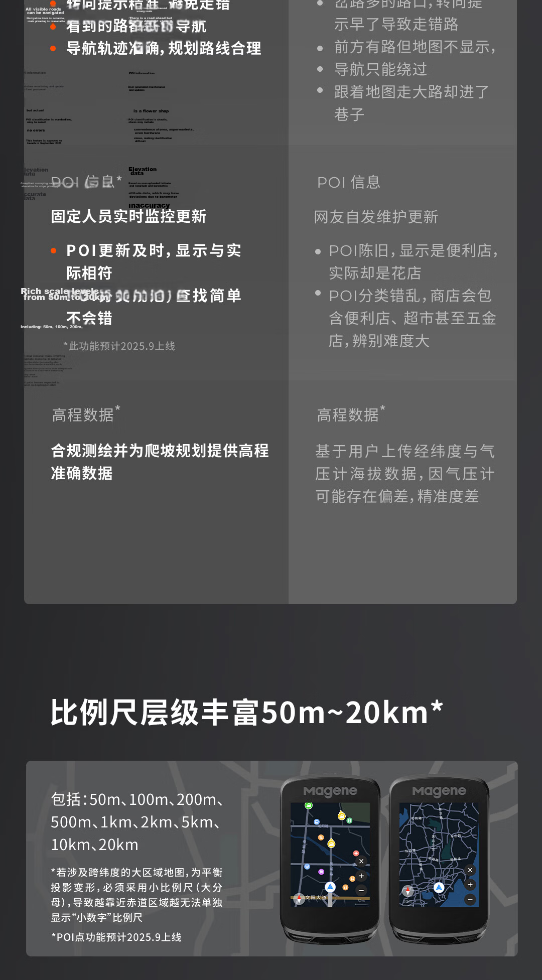 Magene C606 V2 Smart GPS Bike Computer Road Mountain Touchscreen Color Wireless Speed Odometer 9
