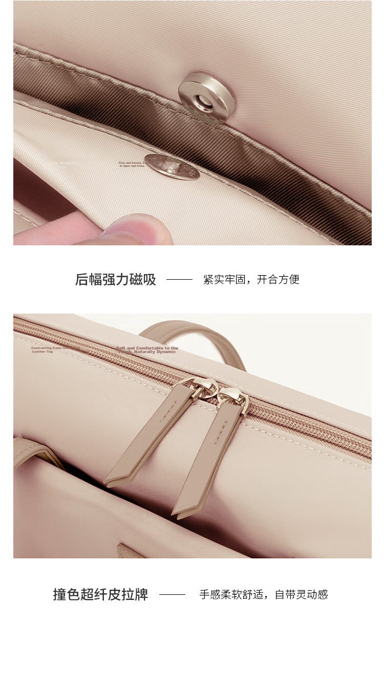 POLO Laptop Bag, Women's Briefcase, Business Commute Tote Bag, 14/15-Inch Computer Bag, Handbag, Gift for Girlfriend 25