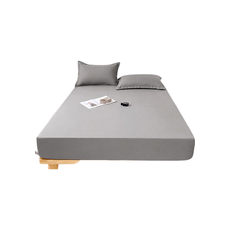 Grace Class A Waterproof Fitted Sheet Student Dormitory Single Bed Cover 90x200cm Gentleman Gray