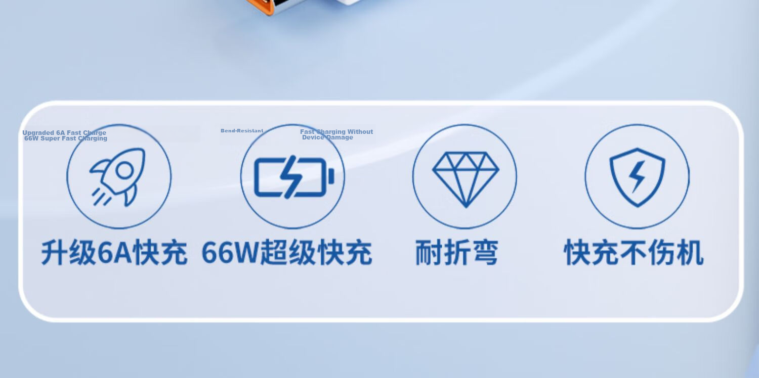 Xuanyi 8M Extended Data Cable Compatible with Apple 17/16/15, Huawei, Xiaomi, Honor, OPPO, Vivo, Redmi, OnePlus Type-C Charging Cable 5