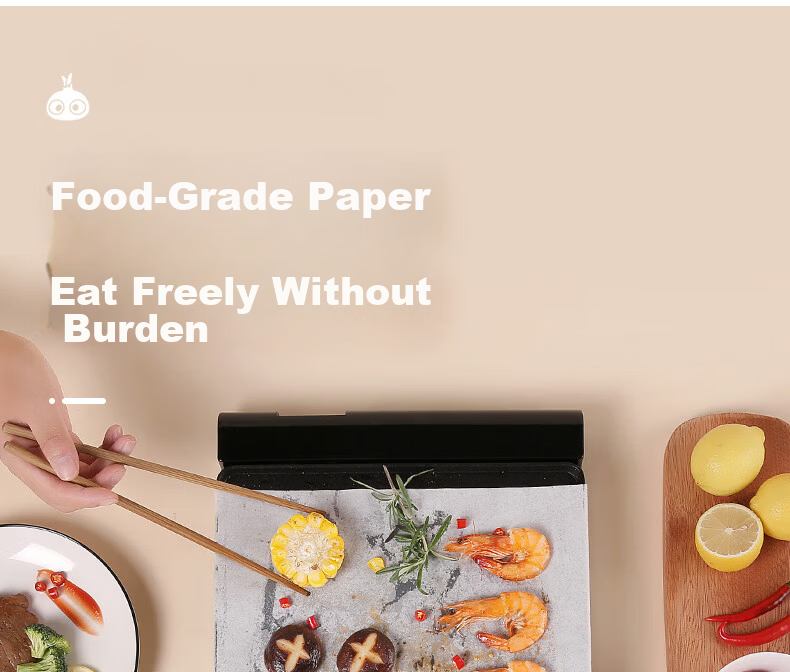 Jekero Oven Baking Paper, Silicone Oil Paper, Meat Roasting Paper, Greaseproof Paper, Baking Tray Paper, 35*25cm, 100 Sheets, Wood Color 9