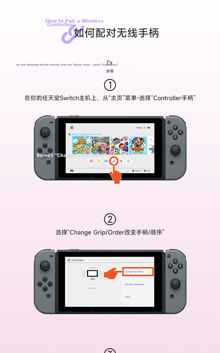 PowerA Officially Licensed Nintendo Switch Controller Switch2 Controller NS2 Bluetooth Motion Sensor Zelda Mario RGB Lighting Luigi's Mansion Controller 8
