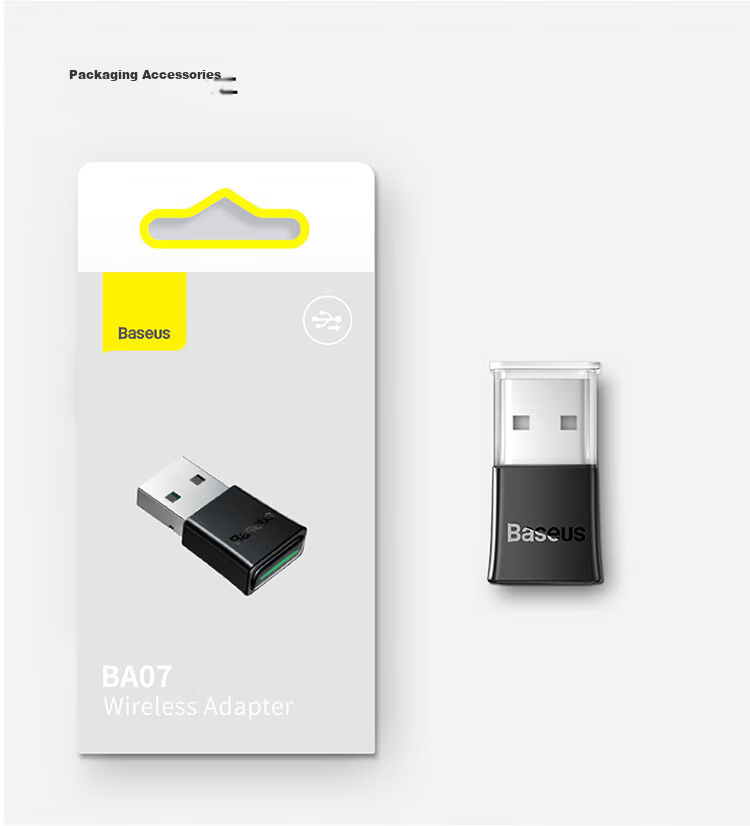 Baseus USB Bluetooth Adapter 5.3 Transmitter Bluetooth Audio Receiver Universal for Desktop Laptop Mobile Wireless Bluetooth Headphones Speakers Mouse Keyboard 14