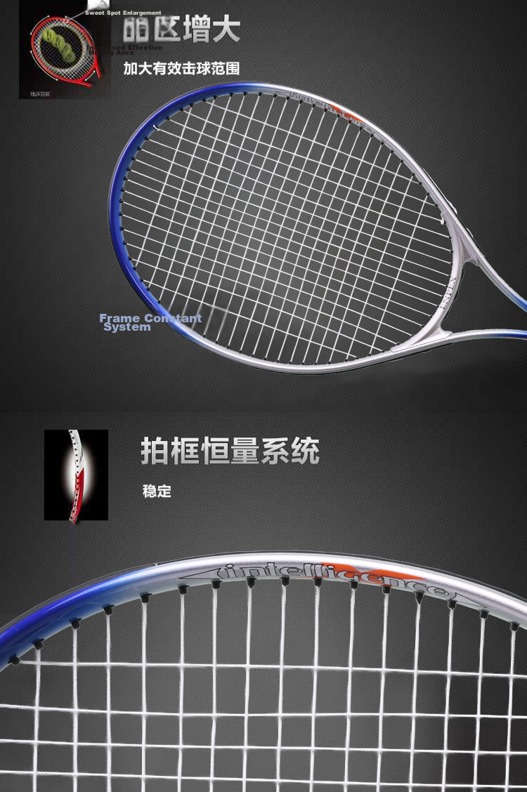 ENPEX EWL-03 Carbon Composite Tennis Racket for Beginners Training, with Tennis Balls Included 3