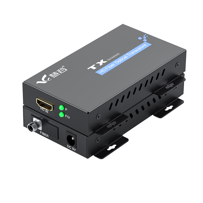 Huigu HDMI Optical Transmitter and Receiver HD Video Optical Transmitter HDMI Fiber Extender FC Interface 1 Pair HG-911HD/B