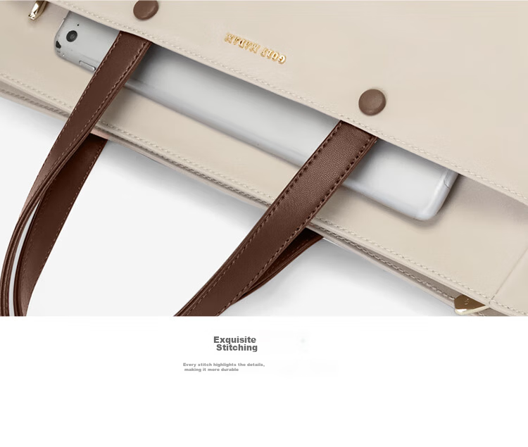 GOLF 14-inch Laptop Bag for Women Handheld Notebook Apple Huawei Shoulder Crossbody Business Briefcase for Travel and Commuting 44