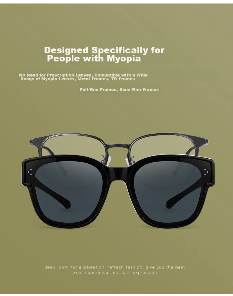 JEEP UV Protection Outdoor Sunglasses for Hiking, Trekking, Myopia, Polarized Sunglasses for Women, Driving Sunglasses 1