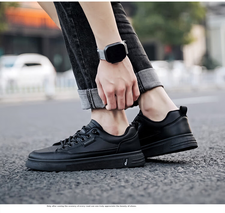 Warrior Men's Sneakers, Simple And Versatile Low-Top Casual Shoes, Outdoor Breathable Sports White Shoes, 901730, White And Green, Size 40 12