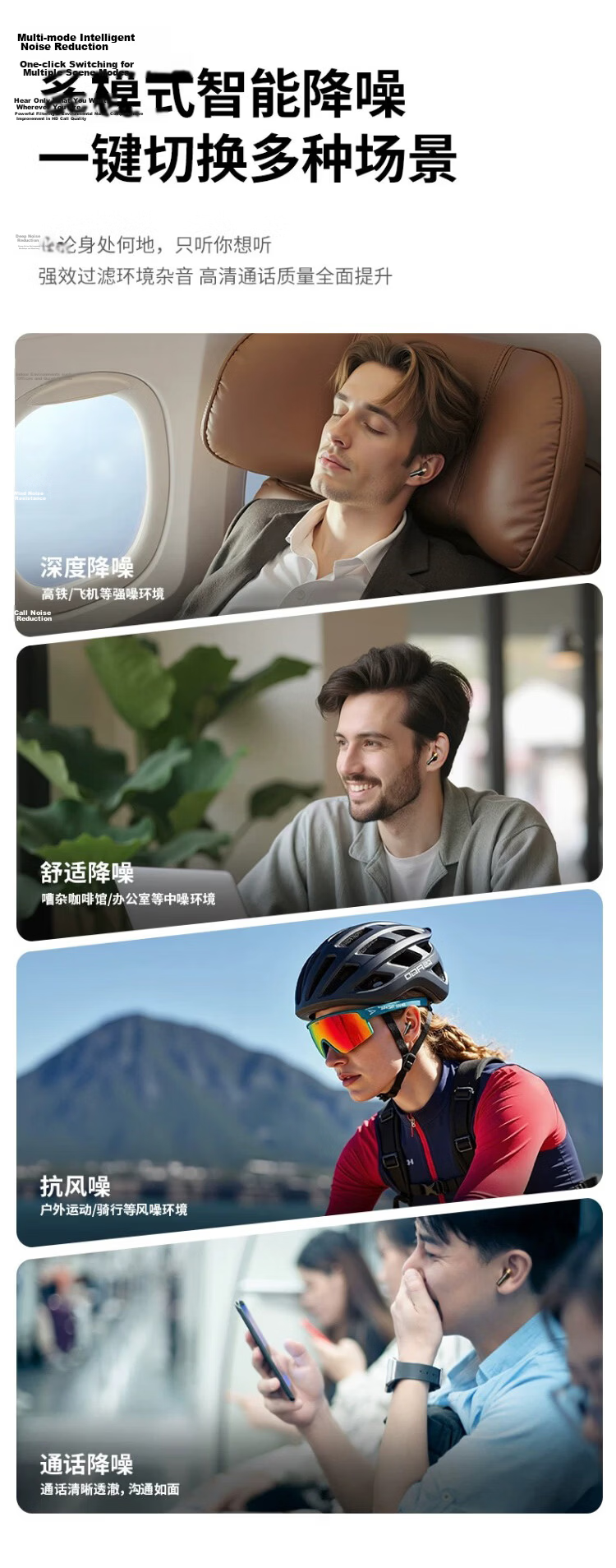 1MORE Q30 True Wireless Bluetooth Earphones 42dB Active Noise Cancelling 30H Battery Life Bluetooth 5.3 Gaming Sports Music Earbuds White 9