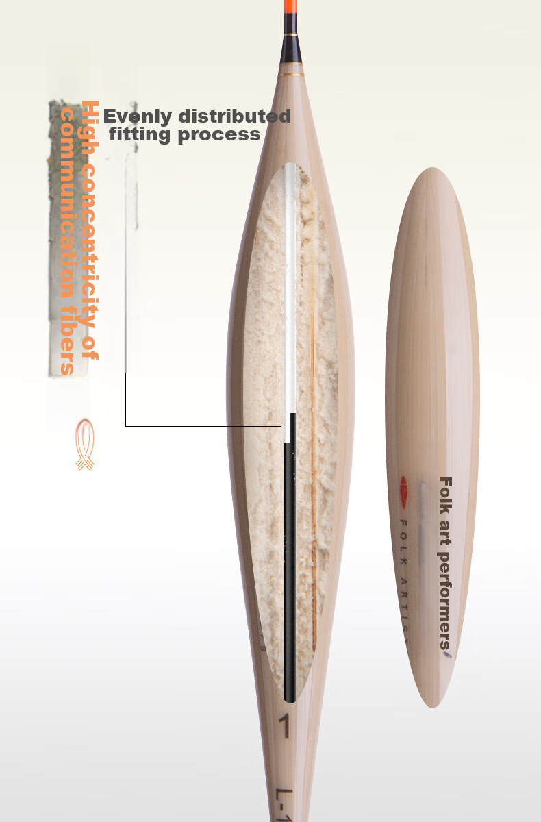 Minjianyiren Huanhou Series Reed Floats, Highly Sensitive, for Black Pit Competition Fishing, Carp And Mixed Fish, Eye-Catching Bait Floats 7