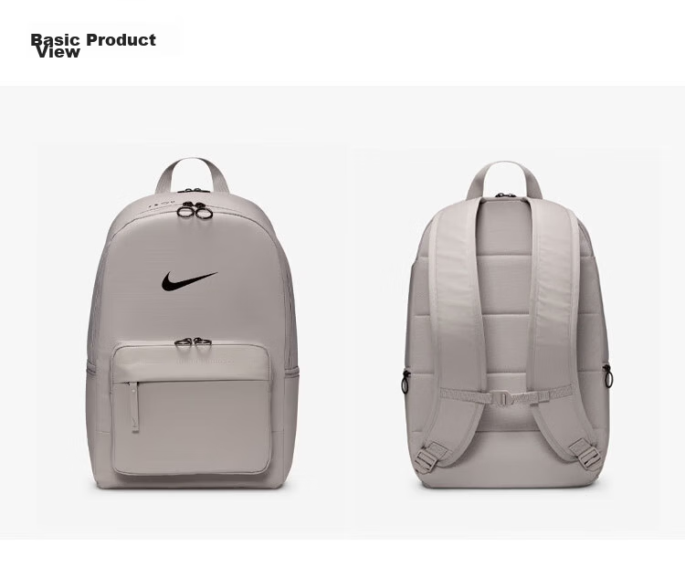Nike Eugene Unisex Backpack Travel Bag School Bag Casual Bag DN3592-009 University Grey One Size 3