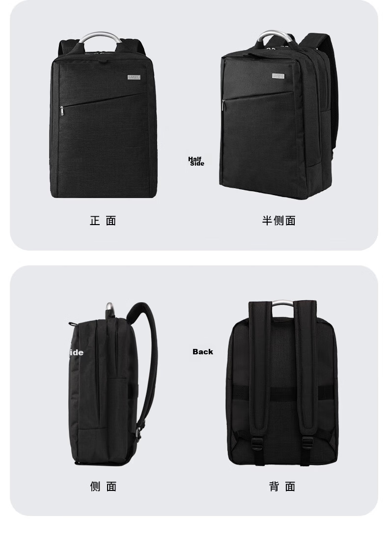 LEXON 15.6-inch Laptop Backpack Double-layer Large Capacity Commuter Travel Student School Bag Customizable Logo 10