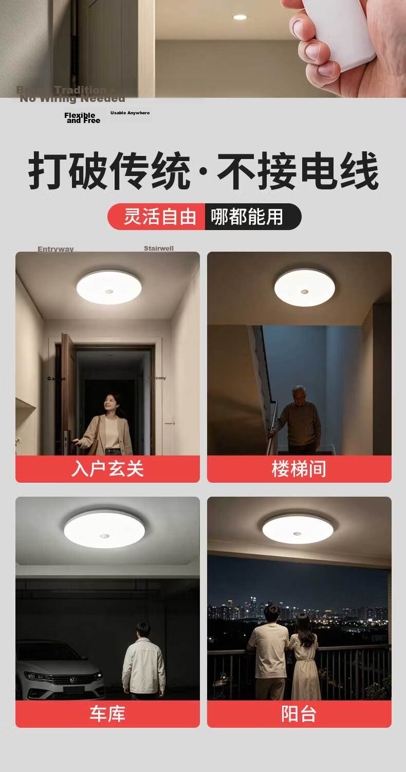 LABOT Ultra-thin LED Waterproof Ceiling Light Round Dustproof Moisture-proof Insect-proof Bathroom Balcony Bedroom Corridor Lamp 20W White Light 3
