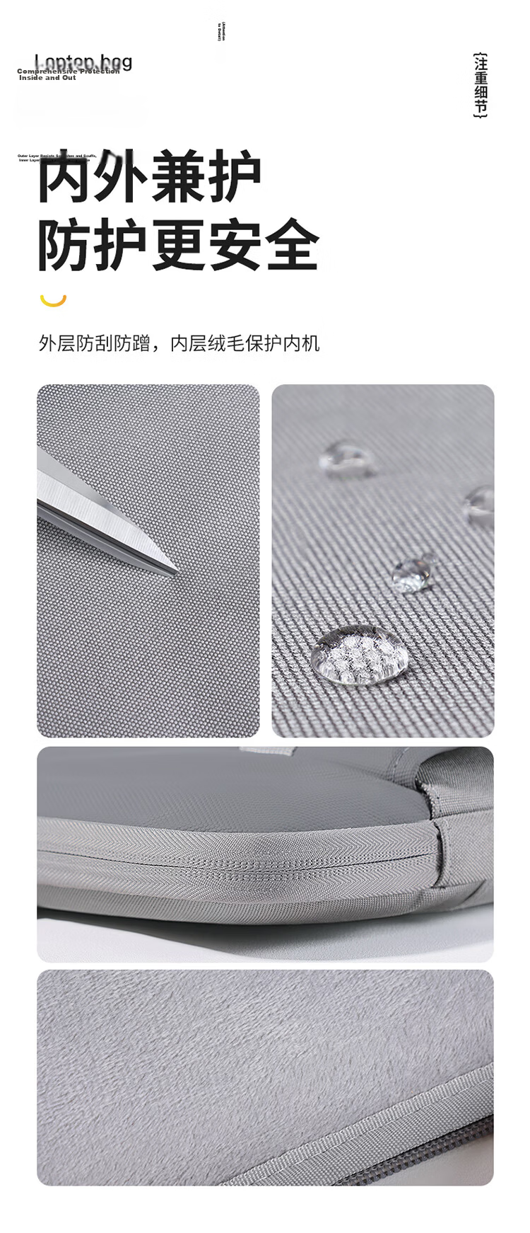 Biyoumei Laptop Backpack, Lightweight And Slim 15.6-Inch Bag for Apple, Huawei, Lenovo Legion, Xiaomi 6