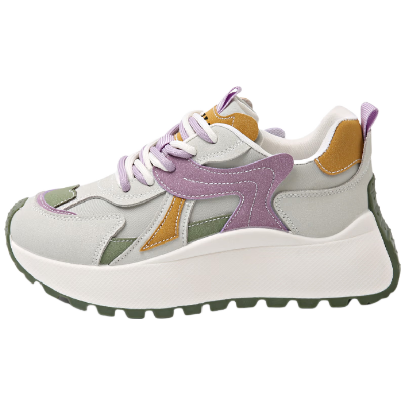 TonLion Women's Dad Sneakers 2026 Summer Height Increasing Thick Sole Casual Sports Shoes Pink Size 36