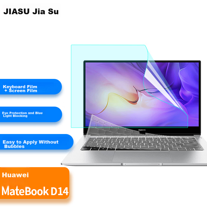 Jiasu Huawei MateBook 14 Keyboard Cover + HD Screen Protector 2026/25/24 Models V20/Core i5 14.2-inch Laptop Protective Film Set