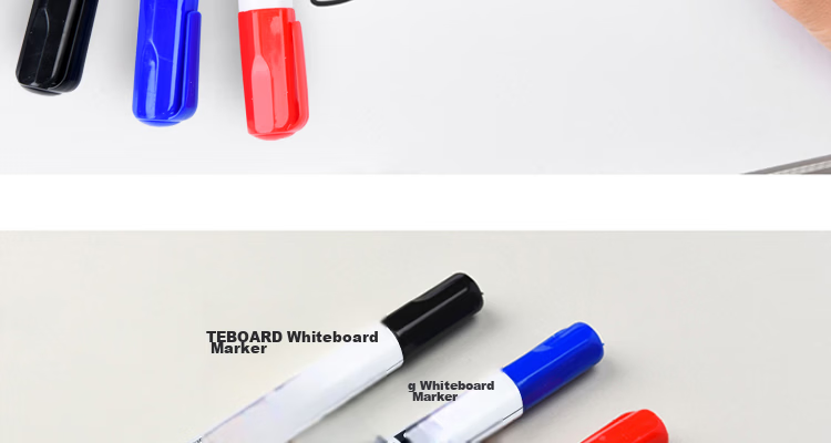 Dile Preferred Series Erasable Whiteboard Markers Water-Based Pens Office Stationery Black Blue Red 10pcs/Box 33014 Mixed Colors 10