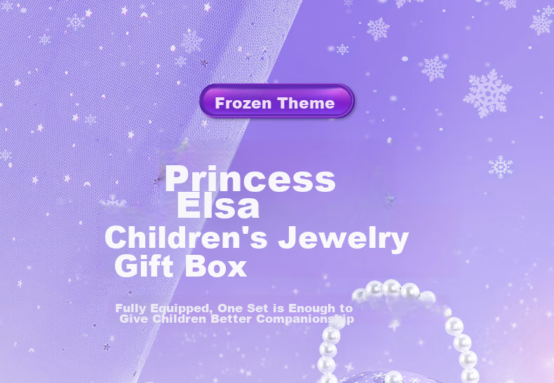 Disney Elsa Princess Children's Jewelry Box Toy for Ages 8-14, 12-Year Girl, 6-12 Birthday Gift Elsa Hair Accessories 10 1