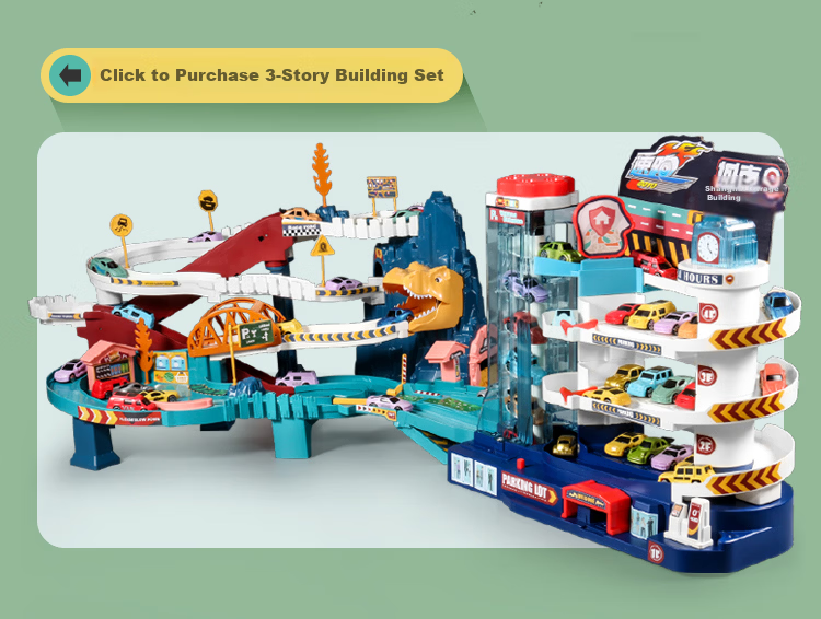 AoZhiJia Kids Toy 3-6 Years Boys Track Car Set Adventure Parking Lot Birthday Gift 20