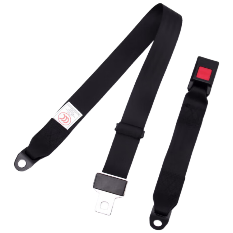 Ougude A068 Two-Point Safety Belt, Manual Two-Point Amusement Park Maintenance Safety Belt, Forklift Engineering Vehicle Emergency Brake Strap, B7 Simple Black