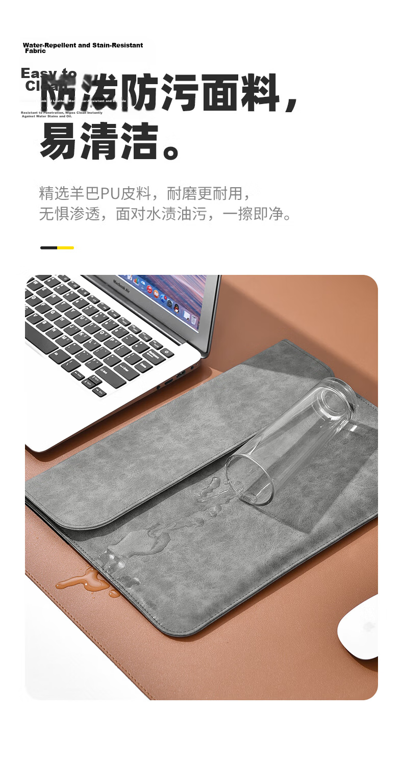 Milooky Apple Laptop Sleeve Compatible with MacBook Neo13 Leather Case Protective Cover for Air/Pro 13.6 9
