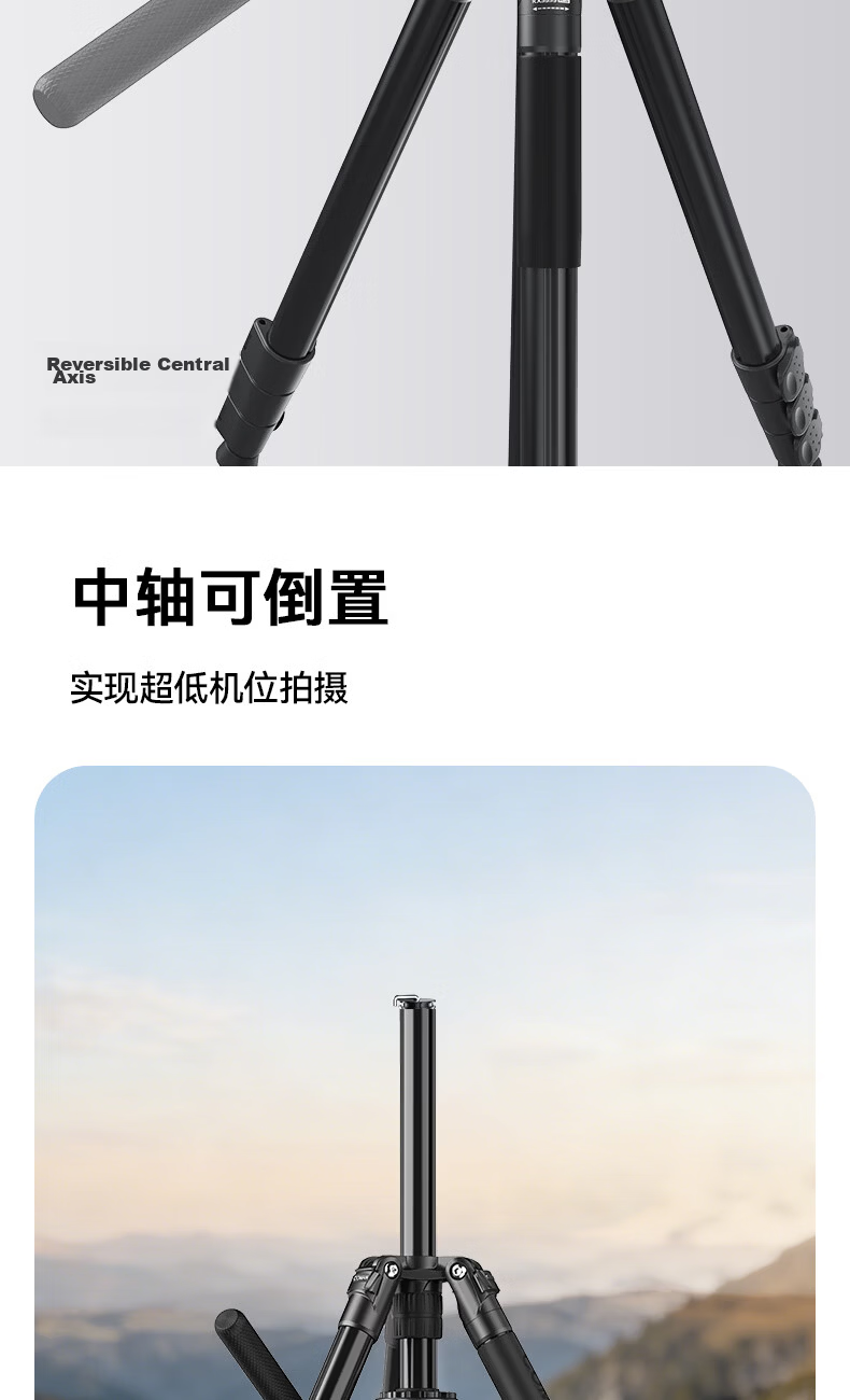 COMAN Camera Tripod, Upgraded Quick-Release Hydraulic Pan Head, Compatible with DJI RS3/RS4, Professional Photography And Videography Tripod, Dual-Use Portable Stand, Monopod KX3939plus 14