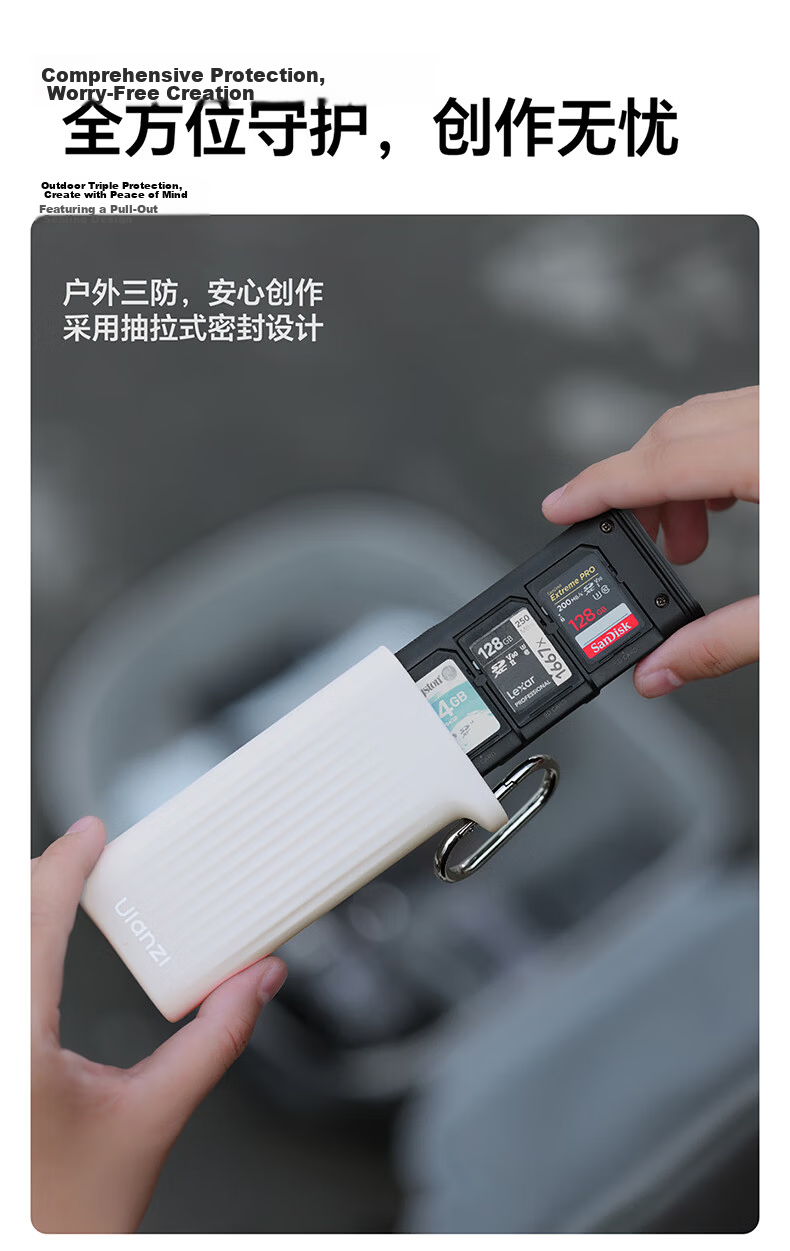 Ulanzi CR1 Three-In USB/Type-C Card Reader 3.1 High-Speed SD/TF Compatible with Computers, Tablets, Smartphones, Action Cameras, Drones, CCD Surveillance Storage Cards 9